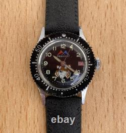 Rare Vintage 1970s Women's Pennant Tiger Cal. EB 8385 Swiss Made Diver 28mm Watch