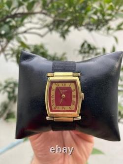 Rare Vintage 1973 Jean Perret Geneve 17 Jewels Cal. 82 Swiss Made Tank 25mm Watch