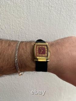 Rare Vintage 1973 Jean Perret Geneve 17 Jewels Cal. 82 Swiss Made Tank 25mm Watch