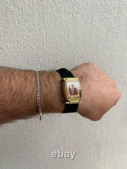 Rare Vintage 1973 Jean Perret Geneve 17 Jewels Cal. 82 Swiss Made Tank 25mm Watch