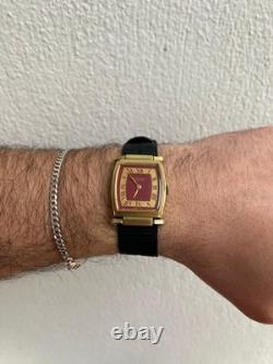 Rare Vintage 1973 Jean Perret Geneve 17 Jewels Cal. 82 Swiss Made Tank 25mm Watch