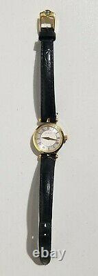 Rare Vintage 1978 Gucci Gold & Black Enameled Women's Swiss Watch