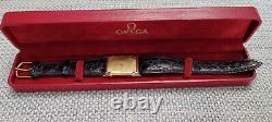 Rare Vintage 1980's Omega DeVille Cal. 1450 Swiss Quartz Men's Watch with Box