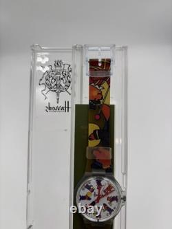 Rare Vintage 1991 Swatch Pop Harrods Knightsbridge Bear Watch Swiss Made NOS