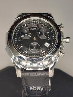 Rare Vintage 2005-08 SWAROVSKI Crystal Chronograph Swiss Made Clean withBox