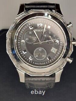 Rare Vintage 2005-08 SWAROVSKI Crystal Chronograph Swiss Made Clean withBox