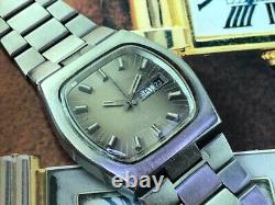 Rare Vintage 39mm Jumbo Swiss Tugaris 2879 Special Case Automatic Mens Watch