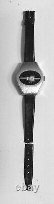 Rare Vintage 60's Lucerne Digital Swiss Watch Hand Wound Not Running For Parts