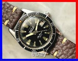 Rare Vintage 60s Technos Sky Diver 500m Swiss Original Dial, Auto 2472 Serviced