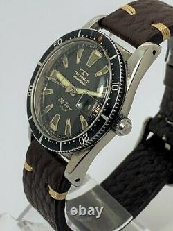 Rare Vintage 60s Technos Sky Diver 500m Swiss Original Dial, Auto 2472 Serviced