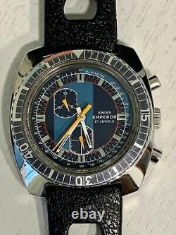 Rare Vintage 70's Swiss Emperor Diver Cal. EB 8420