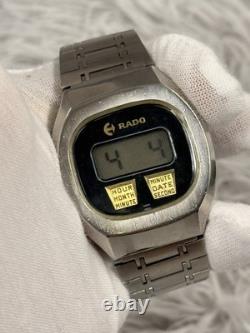 Rare Vintage 80's RADO Swiss Digital Quartz Men's Watch Full Working