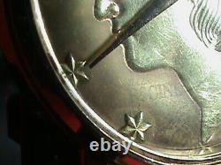 Rare Vintage 9ct Gold Rocina Liverty Mens Watch & Gp Mesh Band Quarzt Swiss