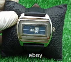 Rare Vintage ACTION WATCH Space Age Digital Jump Hour Automatic 70s Swiss