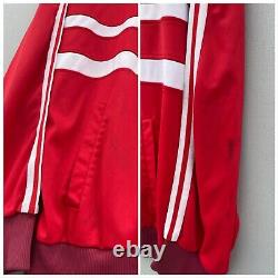 Rare Vintage ADIDAS SFV. ASF Swiss Full Zip Track Jacket Red Size XXL