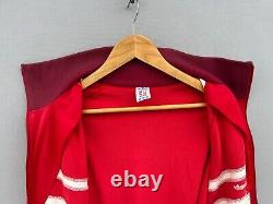 Rare Vintage ADIDAS SFV. ASF Swiss Full Zip Track Jacket Red Size XXL