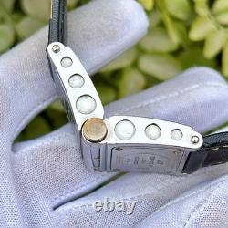 Rare Vintage AL Cobra Double Square Dial Swiss Made Men's Quartz Watch AC2016L