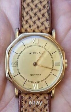 Rare Vintage Alpina Quartz Unisex Swiss Watch