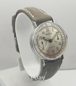 Rare Vintage Angelus Cal. 215 Chronograph Swiss Mens Wristwatch