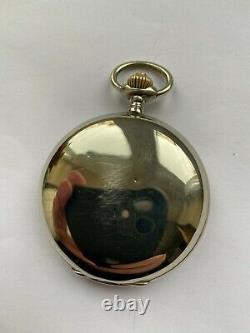 Rare Vintage Antique Pocket Watch Omega? 15 Jewels 1913 Military Swiss