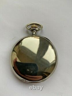 Rare Vintage Antique Pocket Watch Omega? 15 Jewels 1913 Military Swiss