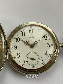 Rare Vintage Antique Pocket Watch Omega? 15 Jewels 1913 Military Swiss