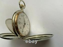 Rare Vintage Antique Pocket Watch Omega? 15 Jewels 1913 Military Swiss