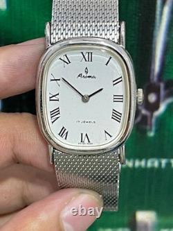 Rare Vintage Aroma Roman figure Dial Manual Winding Swiss Made Watch 31MM