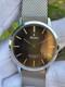 Rare Vintage Aroma Tiger Eye Stone Dial Manual Winding Swiss Made Watch 31MM