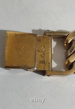 Rare Vintage BUTEX Swiss Quartz Gold Plated Double Chain Bracelet Watch