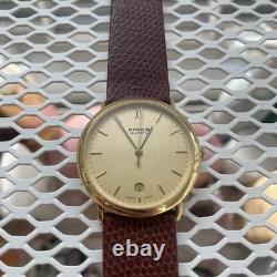 Rare Vintage Birks Quartz Watch Swiss Made, 14kt Gold Back