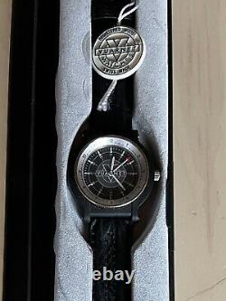 Rare Vintage Black Vuarnet Watch Swiss Made New In Box With Tags. New Battery