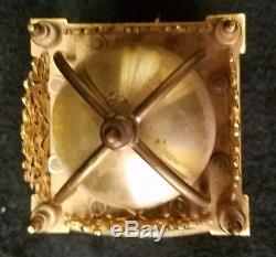 Rare Vintage Brass Swiza 8 Day Travel Alarm Clock Made in Swiss