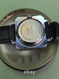 Rare & Vintage Buler DresslCasual Watch WithDate Blue Dial Swiss Made