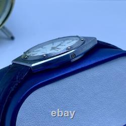 Rare Vintage Buler Swiss Quartz Watch Roman Numerals Tissot PRX Style
