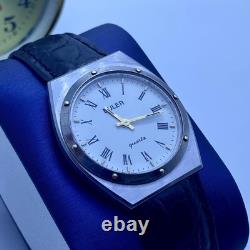 Rare Vintage Buler Swiss Quartz Watch Roman Numerals Tissot PRX Style