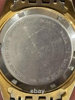 Rare Vintage Bulova 97C22 President ETA 2836-2 Swiss Automatic Gold Capped