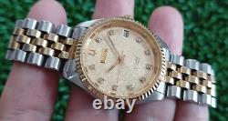 Rare Vintage Bulova Computer Dial Automatic 25 Jewels MID Size Swiss Made Watch