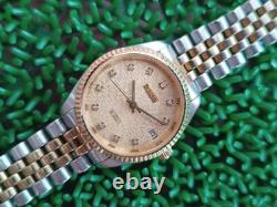 Rare Vintage Bulova Computer Dial Automatic 25 Jewels MID Size Swiss Made Watch