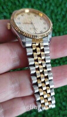 Rare Vintage Bulova Computer Dial Automatic 25 Jewels Swiss Made MID Size Watch