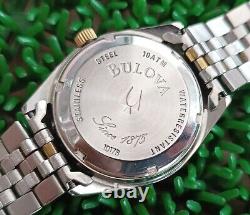 Rare Vintage Bulova Computer Dial Automatic 25 Jewels Swiss Made MID Size Watch