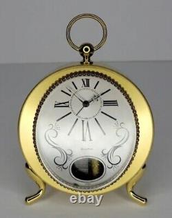 Rare Vintage Bulova Swiss Musical Alarm Clock Gold Works G 2571