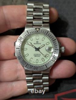 Rare Vintage Burett Diver 38mm Swiss Movement full lume