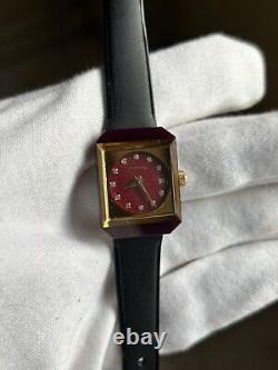 Rare Vintage Century Ruby Automatic Swiss MadE Wrist Watch UNISEX 27MM X 22MM