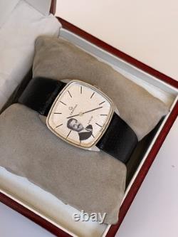 Rare Vintage Certina Jubilé Saddam Hussein Iraq Portrait Watch 32mm Swiss Manual