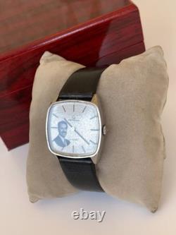 Rare Vintage Certina Jubilé Saddam Hussein Iraq Portrait Watch 32mm Swiss Manual