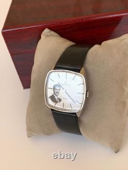 Rare Vintage Certina Jubilé Saddam Hussein Iraq Portrait Watch 32mm Swiss Manual