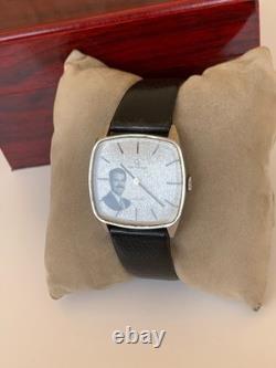 Rare Vintage Certina Jubilé Saddam Hussein Iraq Portrait Watch 32mm Swiss Manual