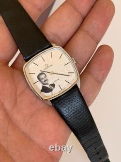 Rare Vintage Certina Jubilé Saddam Hussein Iraq Portrait Watch 32mm Swiss Manual