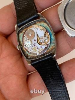 Rare Vintage Certina Jubilé Saddam Hussein Iraq Portrait Watch 32mm Swiss Manual